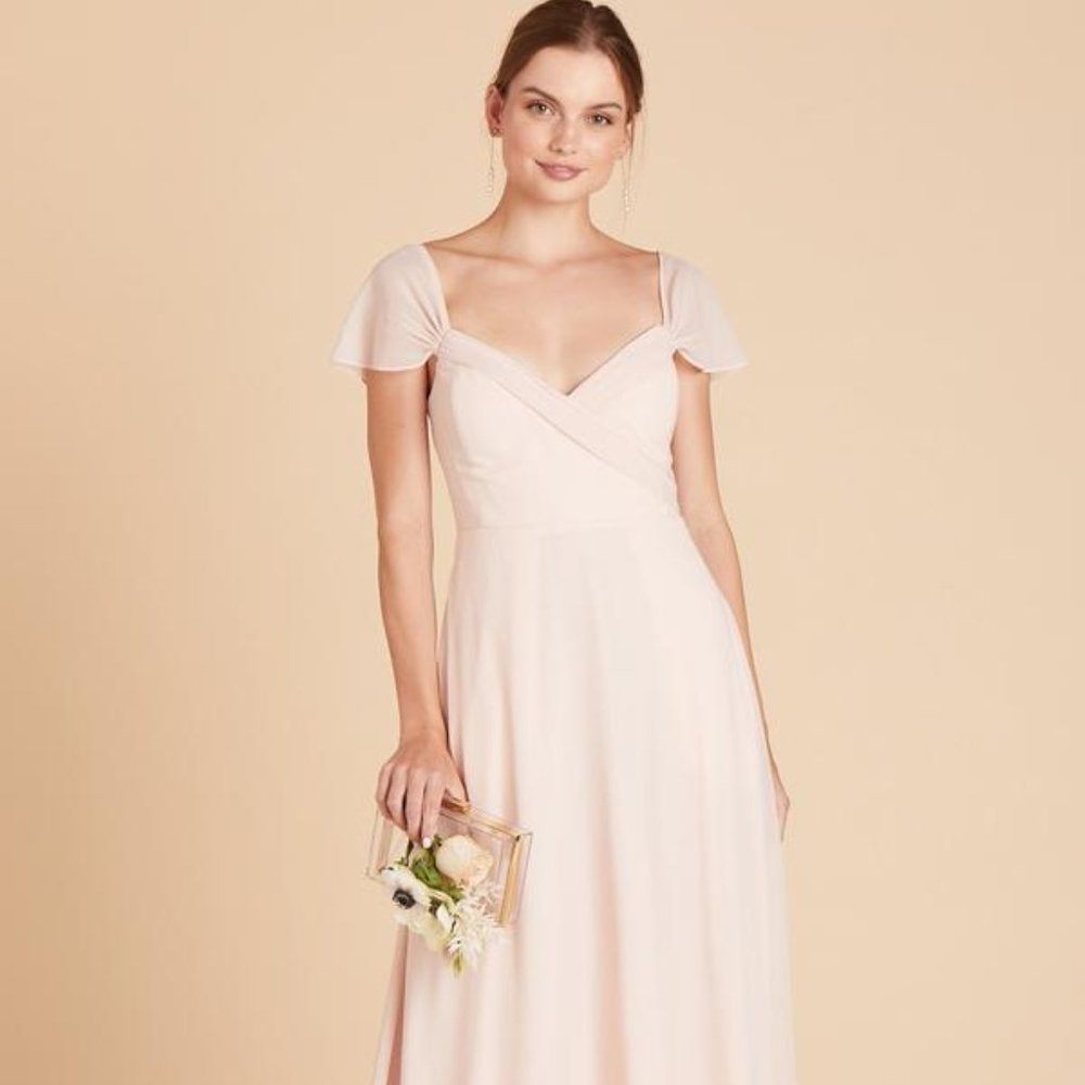 Birdy Grey Long Blush Dress NWT